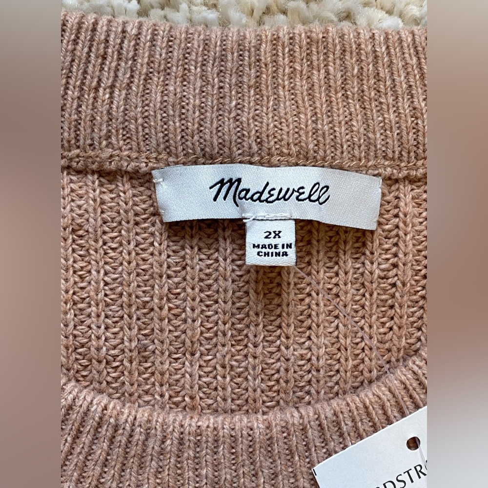 Nwt Madewell Patch Pocket Pullover Knit Sweater S… - image 8